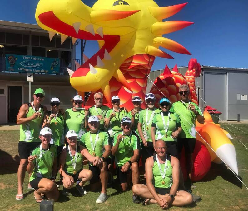 The SUDU Dragons at the National Championship in Perth. Pictured supplied