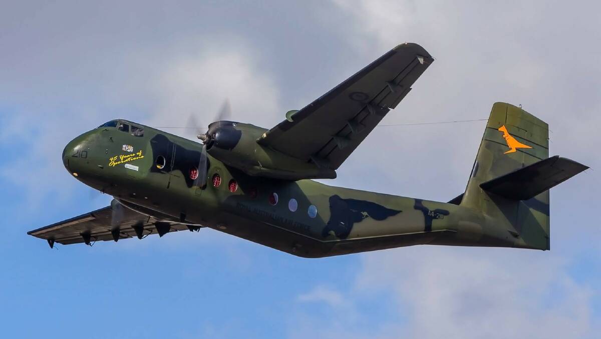 History: A former RAAF Caribou aircraft which served in Vietnam will form part of the HARS Aviation Museum flypast tribute on Anzac Day. Picture: Supplied