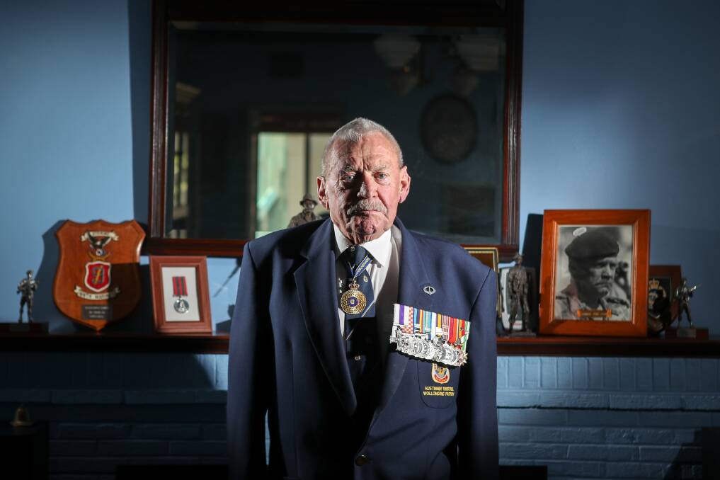 STAYING SHARP: Maj-Gen Brian 'Hori' Howard (ret) said his unit returned to Adelaide after Vietnam, where they received a 'tremendous welcome when we marched through the street'. Picture: ADAM McLEAN.