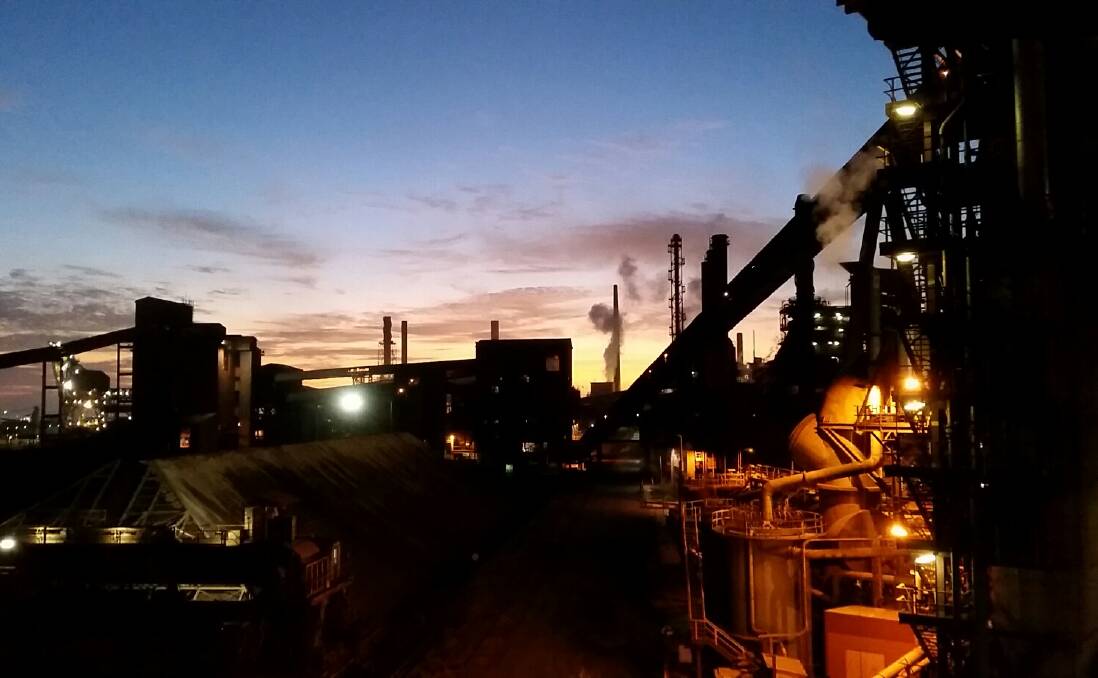 STEEL DAWN: Gino Vella's image of the sun rising over the steelworks. Send your image to letters@illawarramercury.com.au or tag us via @illawarramerc.