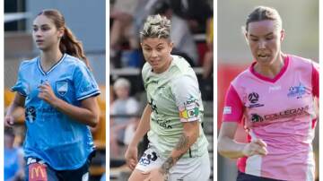 Indiana Dos Santos (left), Michelle Heyman, and Alex McKenzie all had stellar years in the A-League Women's competition. Pictures by Adam McLean and @gragrapix/Zenith SEM