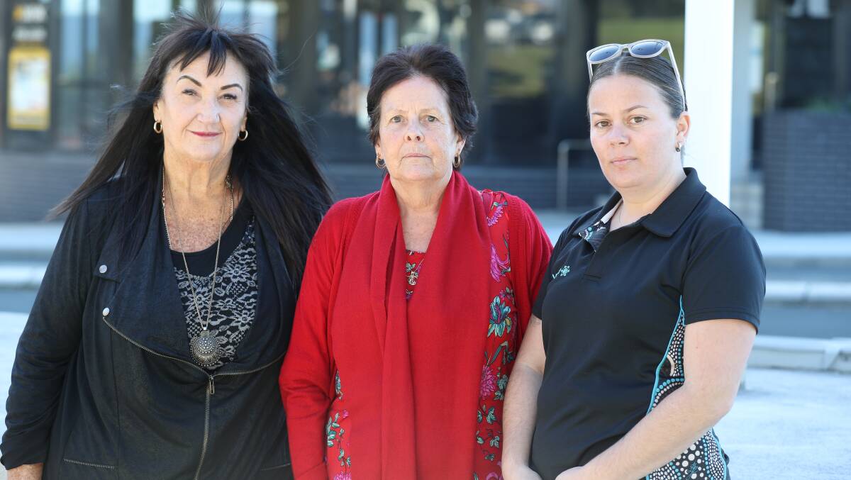 Narelle Clay, CEO of Southern Youth and Family Services with Danna Nelse and Sheree Bell of the Albion Park Rail Community Centre said there was no consultation with the non-government sector about changes to Shellharbour council's youth services. Picture by Robert Peet
