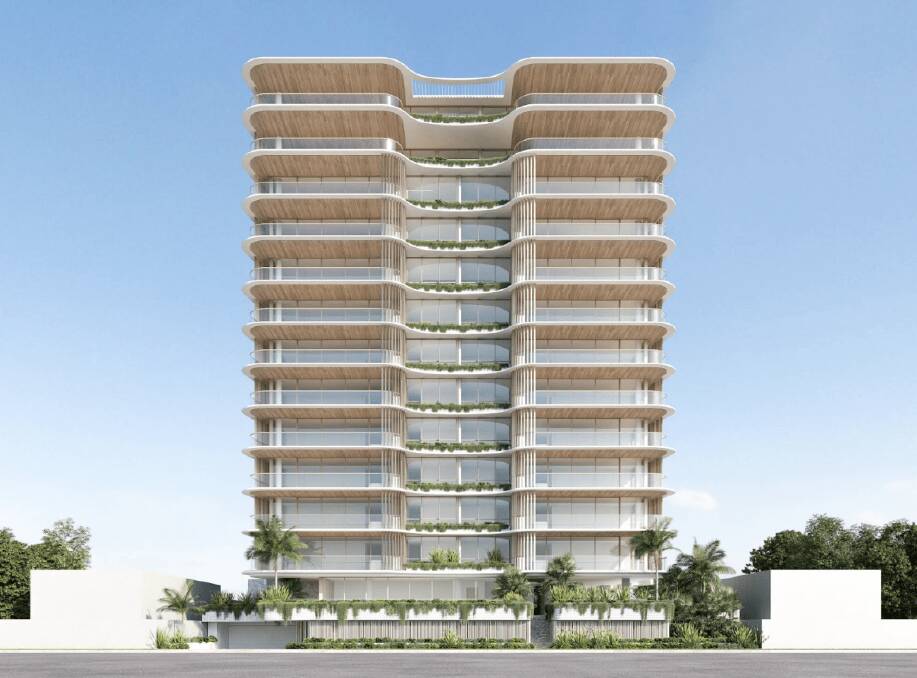 The proposed tower on the Gold Coast. Picture supplied