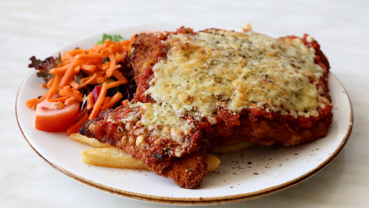You voted, it's here. The Illawarra's favourite parmi. Picture by Sylvia Liber