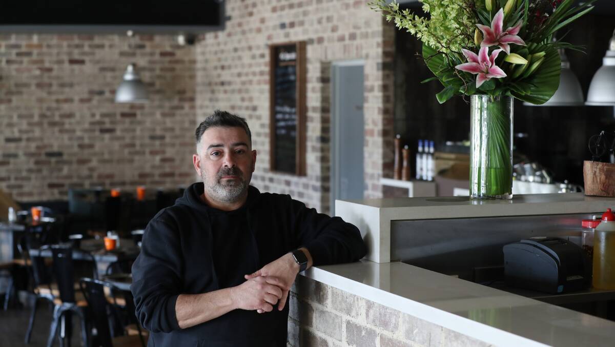 Andrew Ferri, owner of Figtree Gourmet Kitchen, is at a loss as to how the hospitality industry can find staff. Picture by Robert Peet