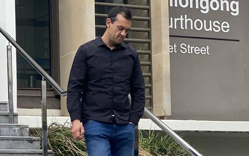 Matthew Peter Kiss leaving Wollongong courthouse earlier this year when he pleaded guilty to three charges. Picture by ACM
