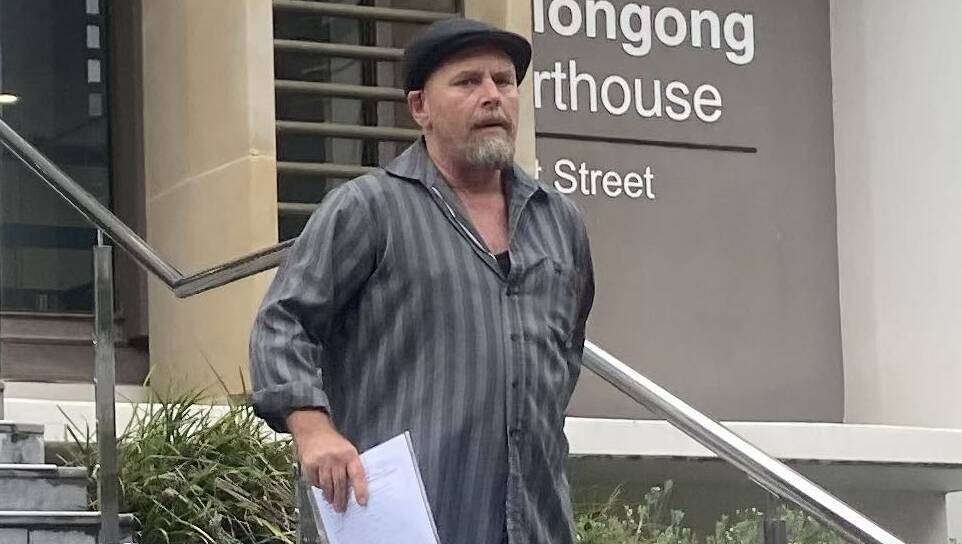 Mark Ivins leaving Wollongong courthouse on Tuesday, February 27. Picture by ACM