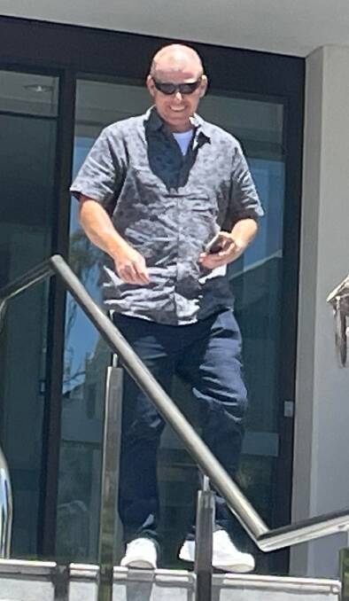 Mathew Lawrence Allen leaving Wollongong court after his sentence. Picture by Grace Crivellaro.