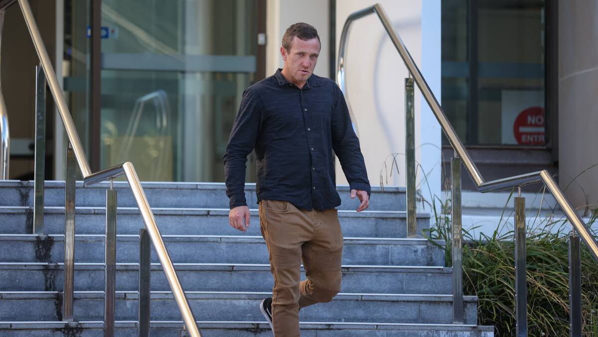 Jaye Glenn Pearson leaving Wollongong courthouse on Tuesday. Picture by ACM.