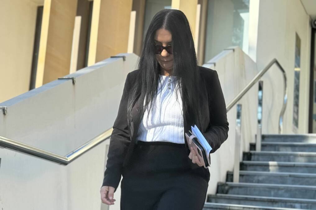 Lynne Geoghegan leaving Wollongong courthouse on May 28. Picture by Grace Crivellaro