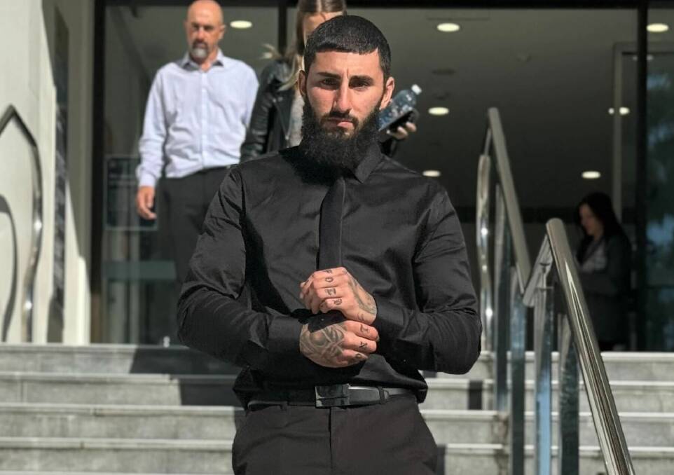 Jay Dee Camilleri leaving Wollongong courthouse after being sentenced on May 29. Picture by Grace Crivellaro
