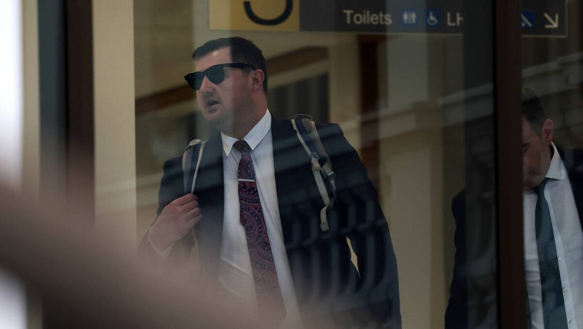 Keith William Eshman leaving Wollongong courthouse on June 24. Picture by ACM