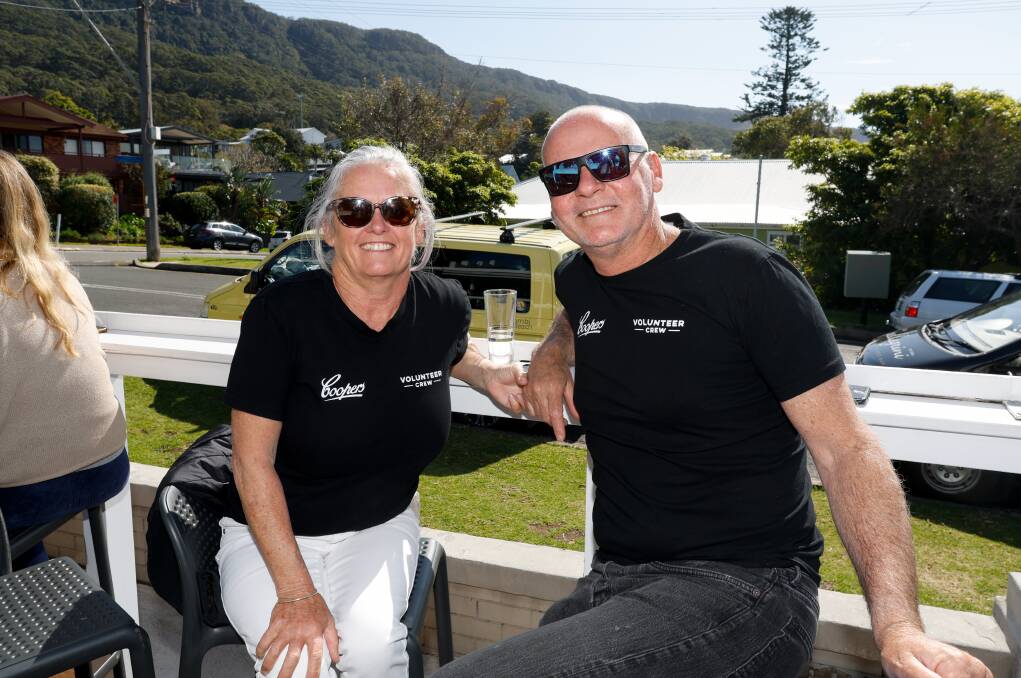 Volunteers Donna and Peter Brown enjoying the sun on Coledale RSL Club's 75th anniversity on September 2. Picture by Anna Warr