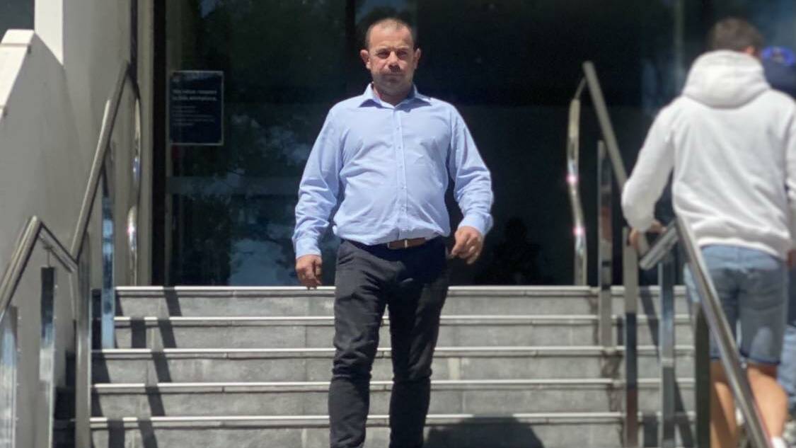 Nigel Reddin leaving Wollongong courthouse after pleading guilty to three charges on Monday, October 16. Picture by Grace Crivellaro