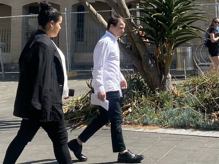 Matthew John David Pearce departing Wollongong courthouse following his sentencing on September 20. Picture by ACM