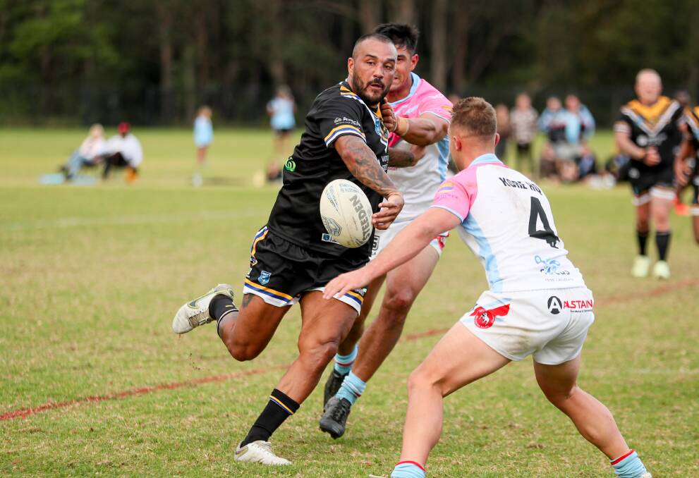 Nowra-Bomaderry Jets' five-eighth Dylan Farrell against the Milton-Ulladulla Bulldogs. Picture by Paul Davidson. 