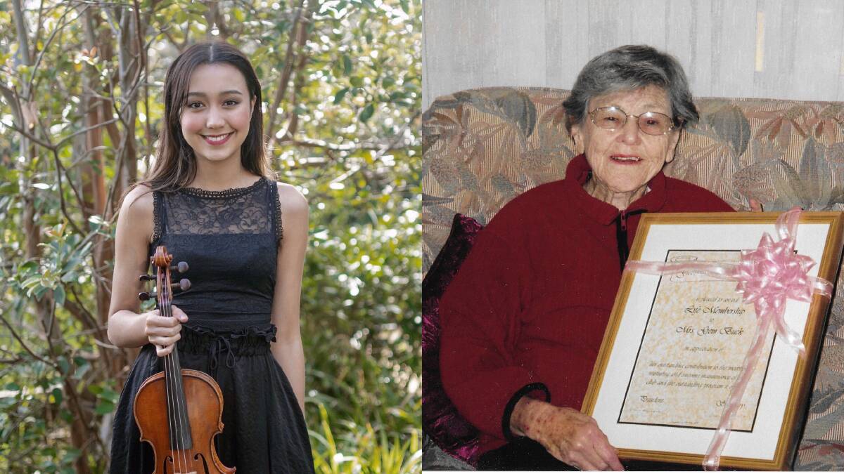 Gerringong Music Club is facing possible closure, if it can't find new committee volunteers. Left: club protege Anna de Silva Chen. Right: club founder Gem Buck. Pictures supplied.