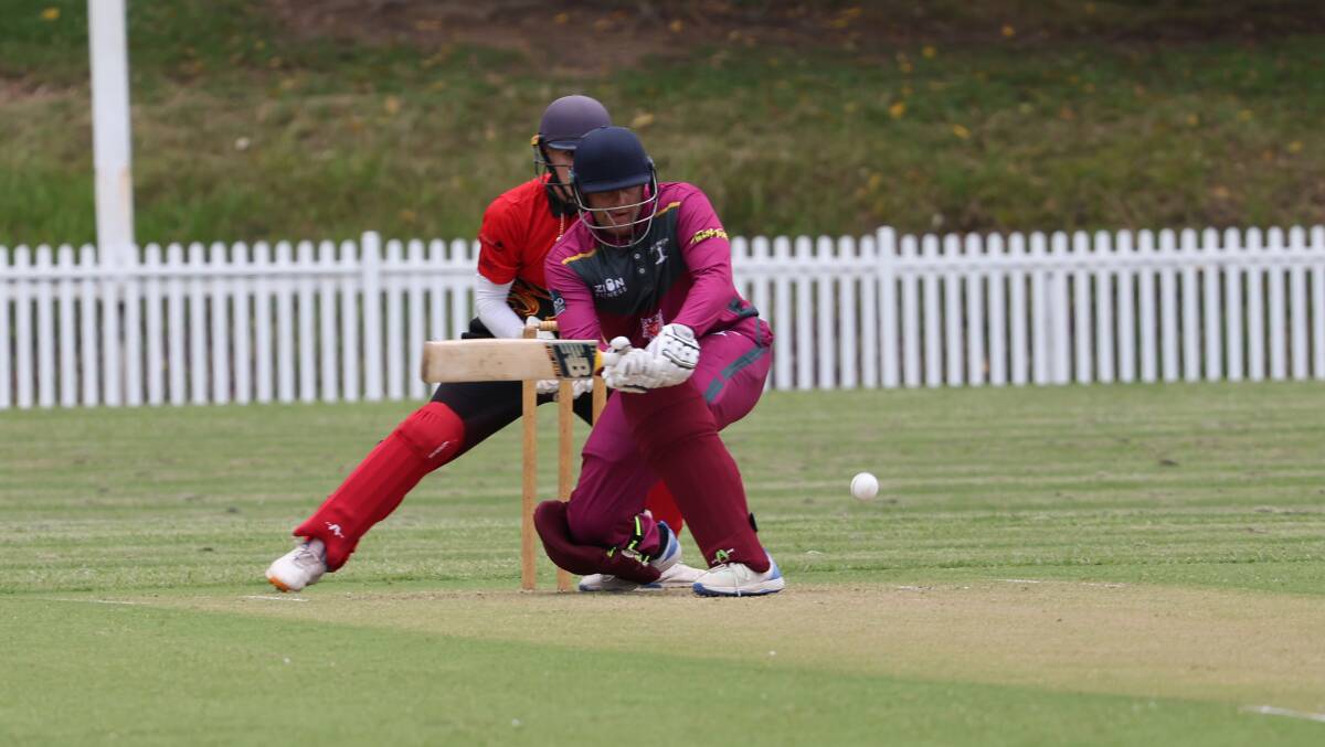 Wollongong's Ethan Debono scored 77 not out in their win against Port Kembla. Picture by Robert Peet