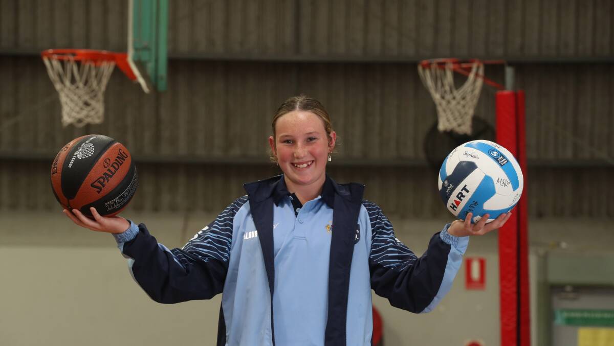 Indy Bradley is juggling her passion for two different sports, basketball and netball. Picture by Robert Peet