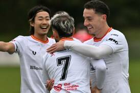 Wollongong United claimed Macedonian Derby bragging rights against Cringila in the Illawarra Premier League on Saturday, July 20. Picture - Richieriches Sports Shots