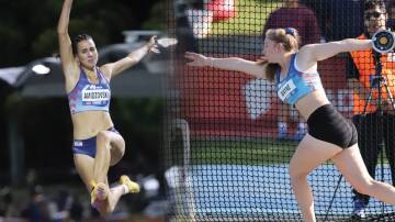 Delta Amidzovski (left) and Chelsy Wayne will be in attendance for Athletics Wollongong's fundraiser at Collegians Sports Club on Saturday, July 20 to raise money for the pair's upcoming venture to Peru. Pictures - Athletics Australia