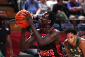 Wani Swaka Lo Buluk had officially re-signed with the Illawarra Hawks. Picture by Sylvia Liber
