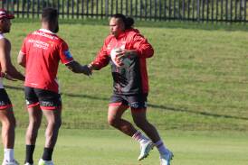 Luciano Leilua says St George Illawarra are a completely different club under Shane Flanagan. Picture by Robert Peet