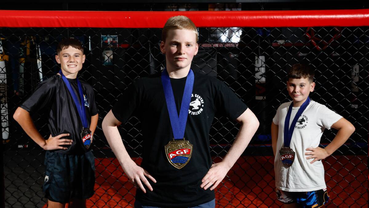 Plenty of future champions are training out of Reflex Martial Arts and Fitness in Wollongong. Picture by Anna Warr