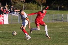 Wollongong Wolves attacker Sebastian Hernandez scored as the side beat St George FC 1-0 on Sunday, July 21 at Albert Butler Memorial Park. Picture by Robert Peet
