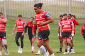 Dragons winger Christian Tuipulotu says the side wants to right the wrongs of their Anzac Day flogging at the hands of the Roosters earlier this season. Picture by Adam McLean