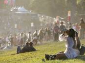 Festival goers at Splendour In the Grass on July 20, 2019. Picture AAP Image/Regi Varghese