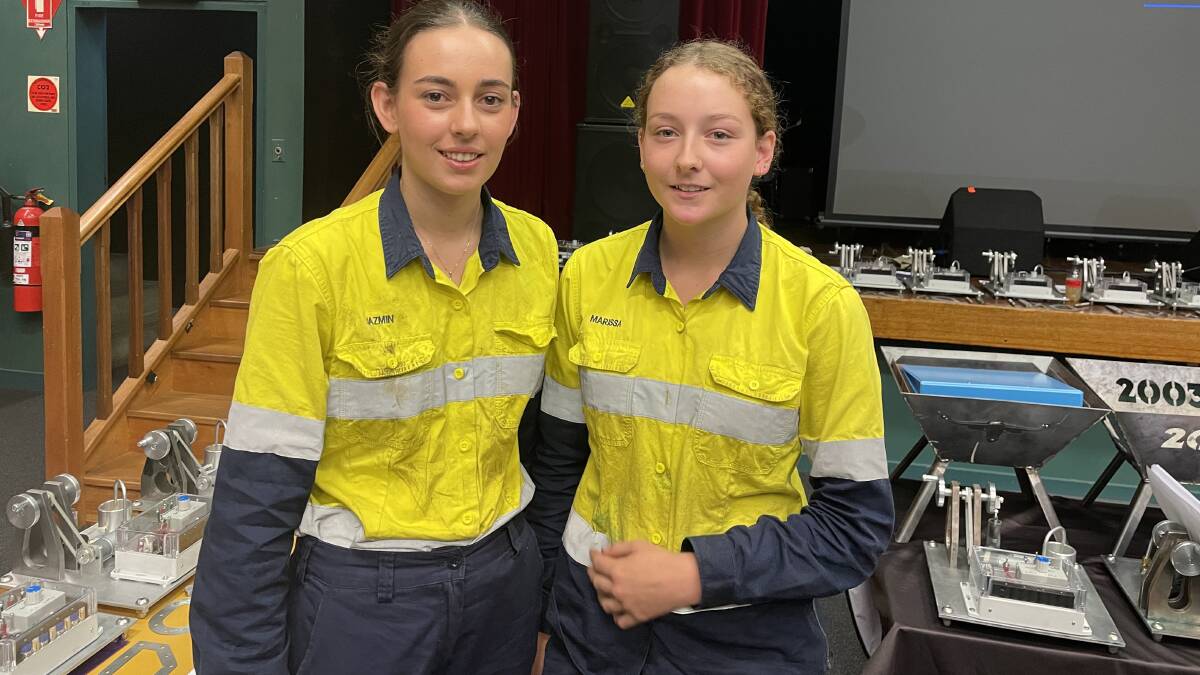 Jazmin Mullard , 17 and Marissa Gillam, 16, graduated from a work-readiness program at TAFE NSW Wollongong. Picture by Marlene Even.