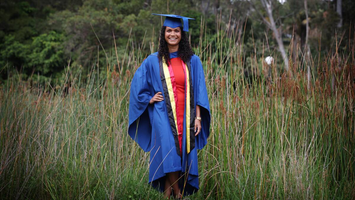 UOW graduate Janaya Pender at the University of Wollongong on November 1, 2023. Picture by Sylvia Liber