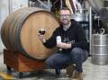 Phil O'Shea from Five Barrel Brewing with the new imperial stout, 'Steady as She Goes'. Picture by Robert Peet