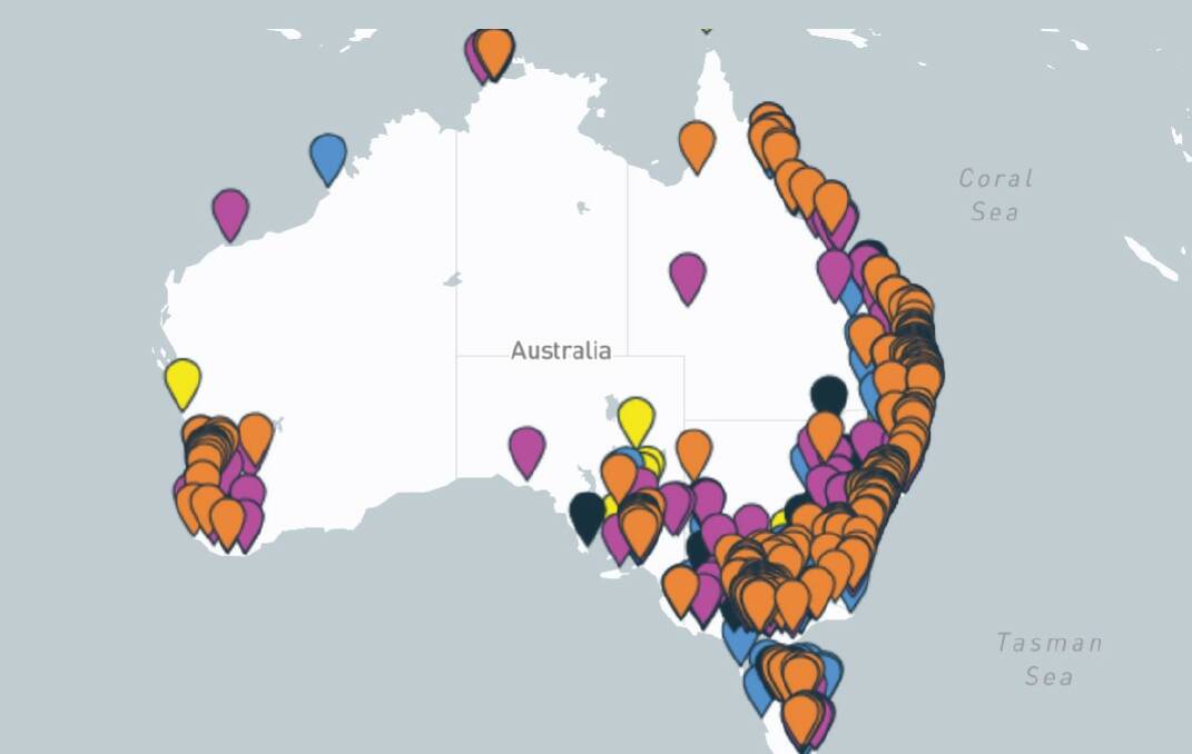 GetUp's cost of living map. Picture by GetUp
