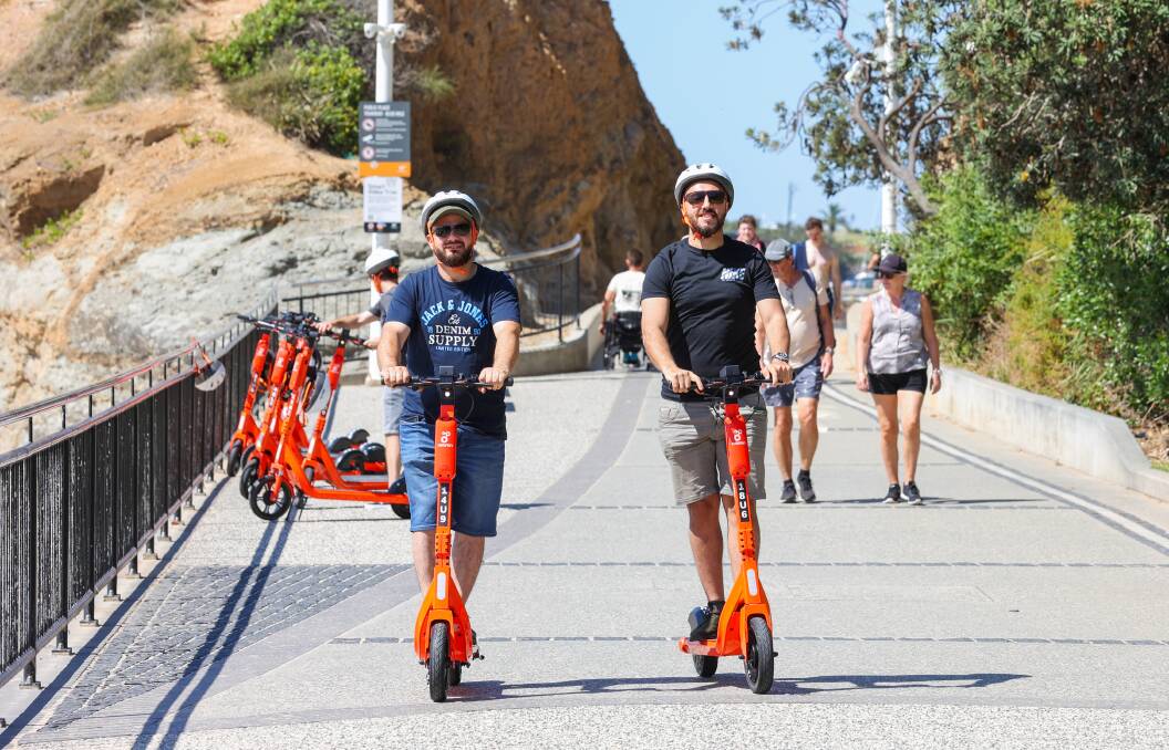Once the novelty of the e-scooters wear off, people will start to use them as a commuting option, said trial partner Neuron. Picture by Wesley Lonergan