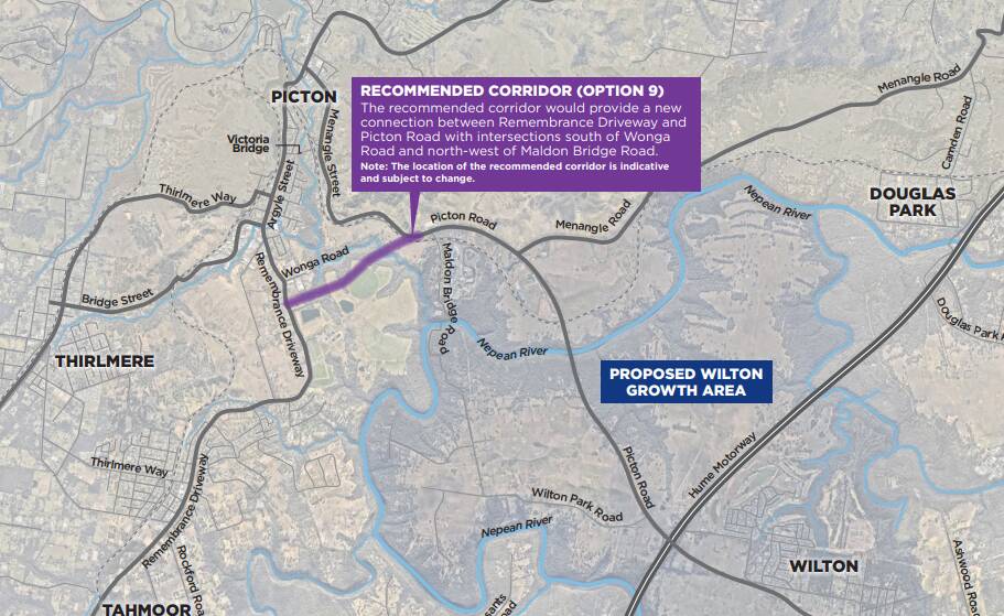 Roadwork: Transport for NSW have released its recommended road corridor for a proposed Picton bypass ahead of the community getting to have its say on the plans. Picture: supplied