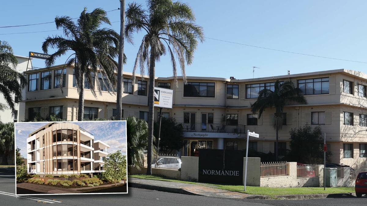 The Normandie in North Wollongong has stood for more than 75 years but it will soon be demolished to make way for an apartment complex. Main picture by Robert Peet