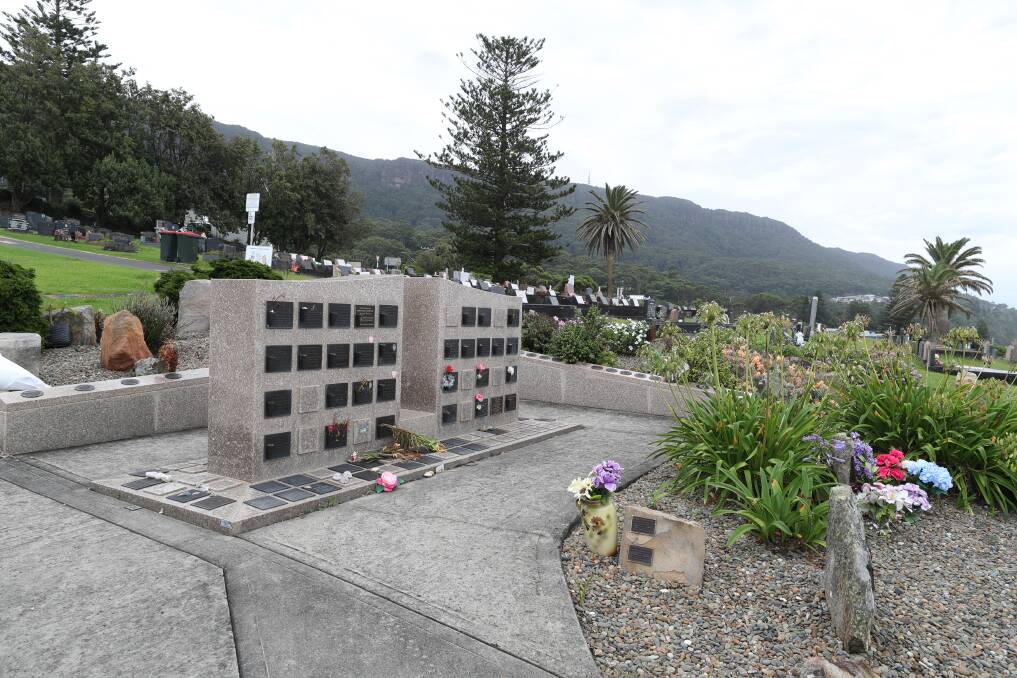 Up to 500 people will be able to place their loved ones cremated remains at Scarborough Cemetery once Wollongong City Council work is completed. Picture by Robert Peet