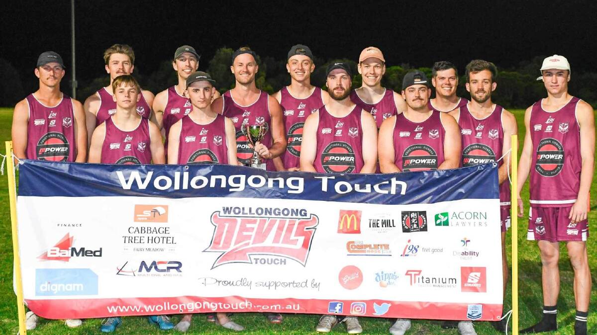 Albion Park secured back-to-back men's titles on Monday night. Picture - Wollongong Touch