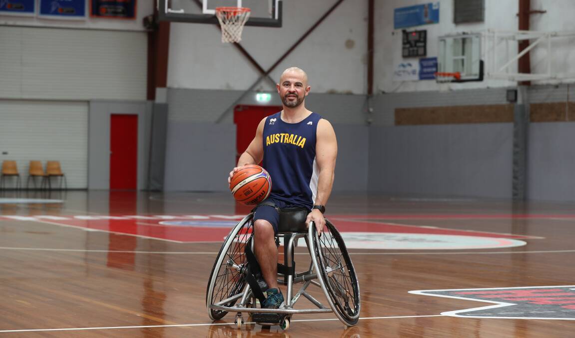 Tristan Knowles will be among the Roller Hawks stars in action at this weekend's Slam Down Under wheelchair basketball tournament. Picture by Robert Peet