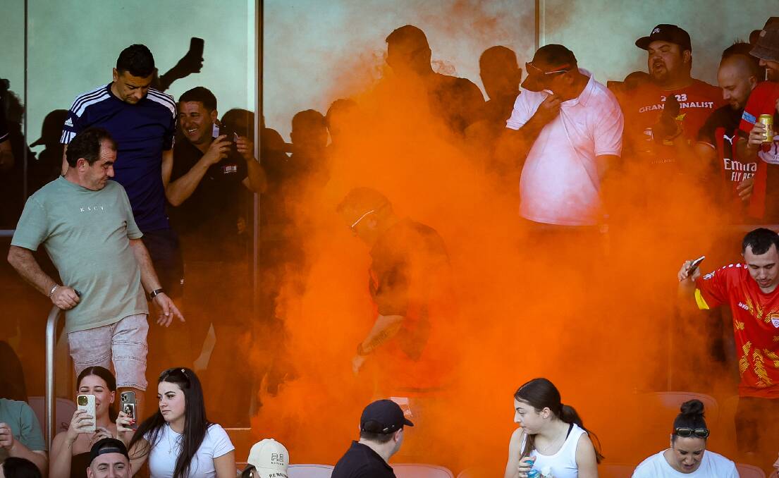 The Cringila Lions have copped a punishment due to fan involvement in last year's flares incident during the Premier League first-grade grand final at WIN Stadium. Picture by Adam McLean