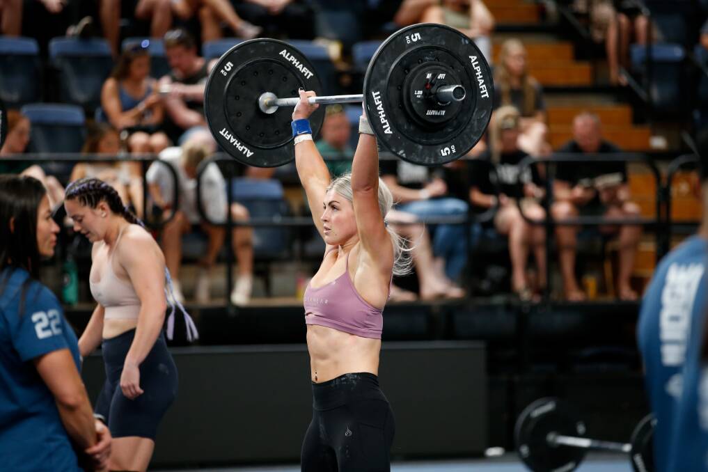Emily Clements lifting. Picture by Anna Warr