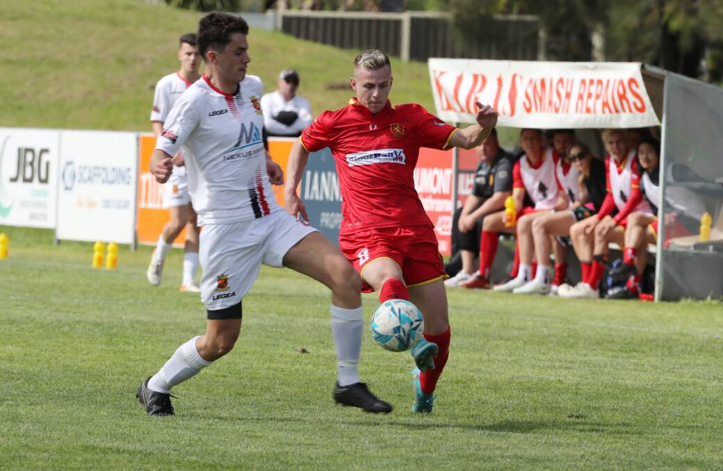All of the action from Wollongong United's 2-1 win over Cringila at Macedonia Park on Sunday. Pictures by Robert Peet