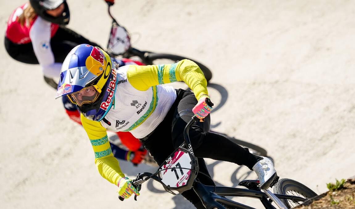 Helensburgh's Saya Sakakibara has been in red-hot form at the 2023 UCI BMX Racing World Cup. Picture by Rene Nijhuis/BSR Agency/Getty Images