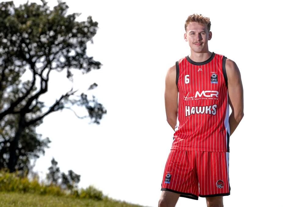 Hawks NBL1 East stretch forward Harry Morris is thrilled to take on the Indonesian national team in Wollongong on Friday night. Picture by Adam McLean