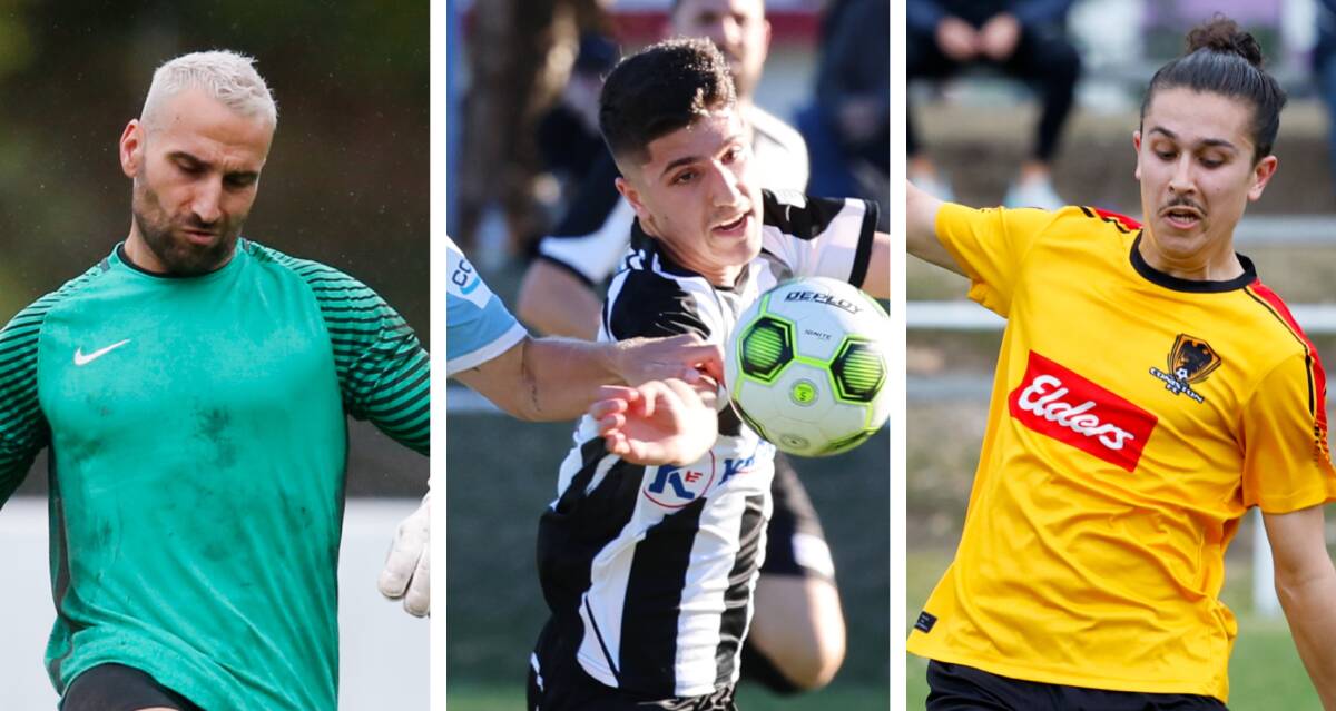 Adam Rodriguez, Sebastian Tomasiello and Nic Tomasiello are set to be key figures for Port Kembla in this year's Premier League. Pictures by Anna Warr and Sylvia Liber