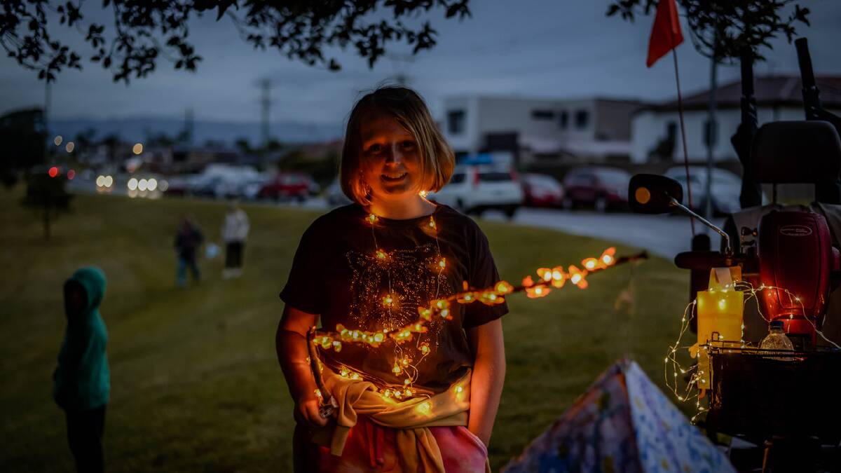 Preparing for the 2023 Port Kembla Lantern Parade. Picture by Kelly Ryan.