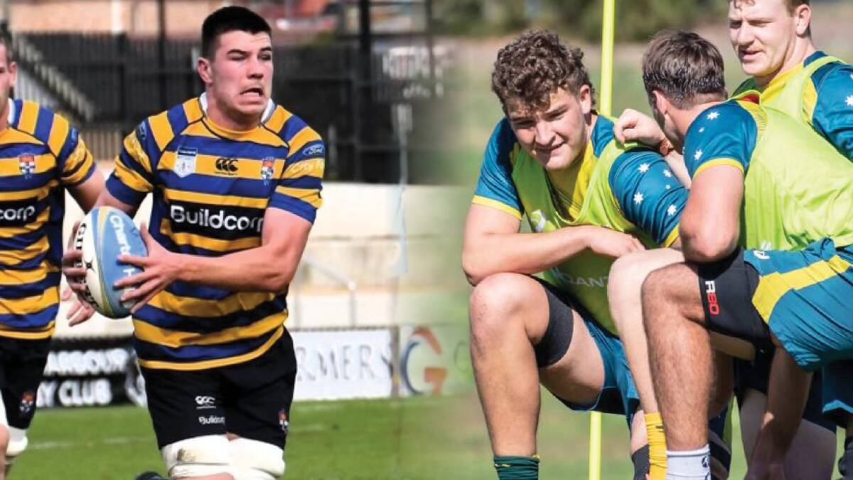 Eamon Doyle, pictured supplied left, will join fellow Illawarra junior Ollie McCrea in the U20 Wallabies squad in South Africa. Pictured by Karleen Minney. 