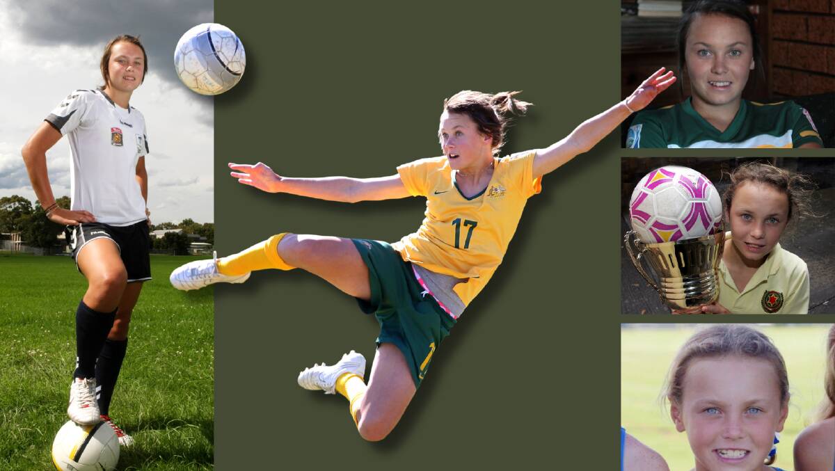 The Illawarra's football legend Caitlin Foord - throughout the years. File pictures by by Mercury photographers. 